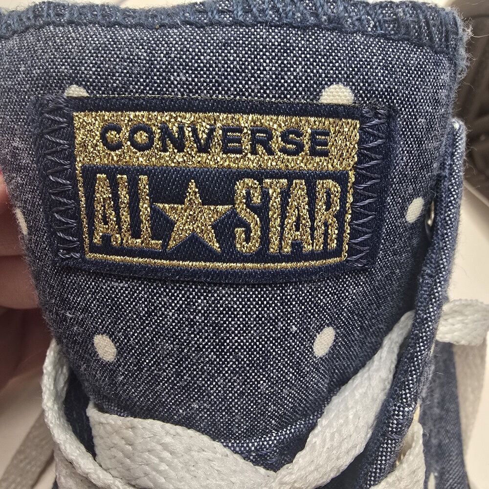 Polka Dot Jean Converse Madison Chuck Taylor Shoes Women’s Size 8.5 - Picture 8 of 8